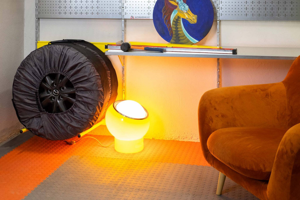 Проект №77. Гараж в желтых оттенках