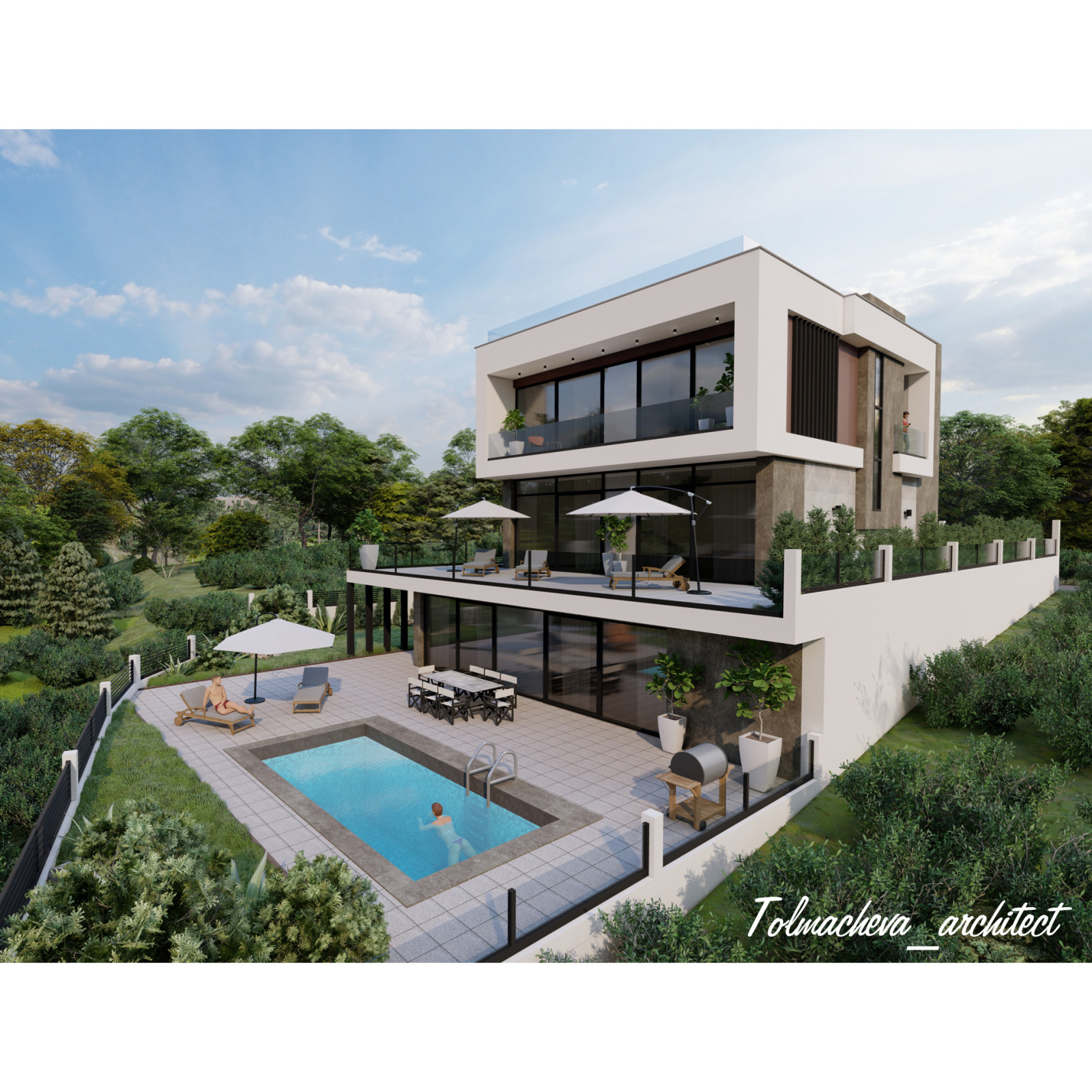 Частный жилой дом . Мацеста.