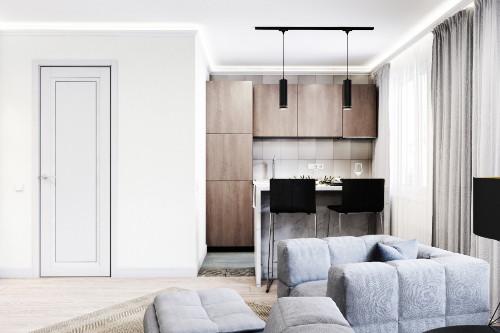 Дизайн проект однокомнатной квартиры на Бутырском вале