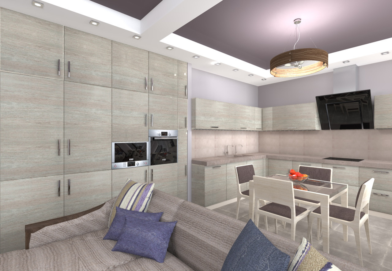 Дизайн-проект квартиры в ЖК "Дирижабль" на Профсоюзной ул.