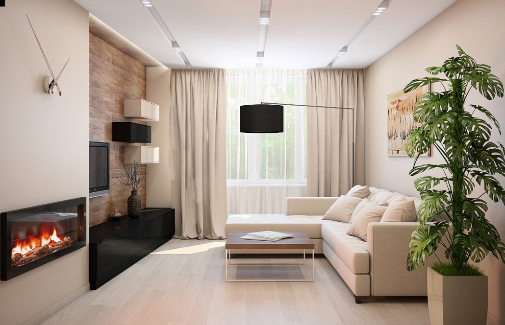 Проект трех-комнатной квартиры в ж/к "Московская 21"