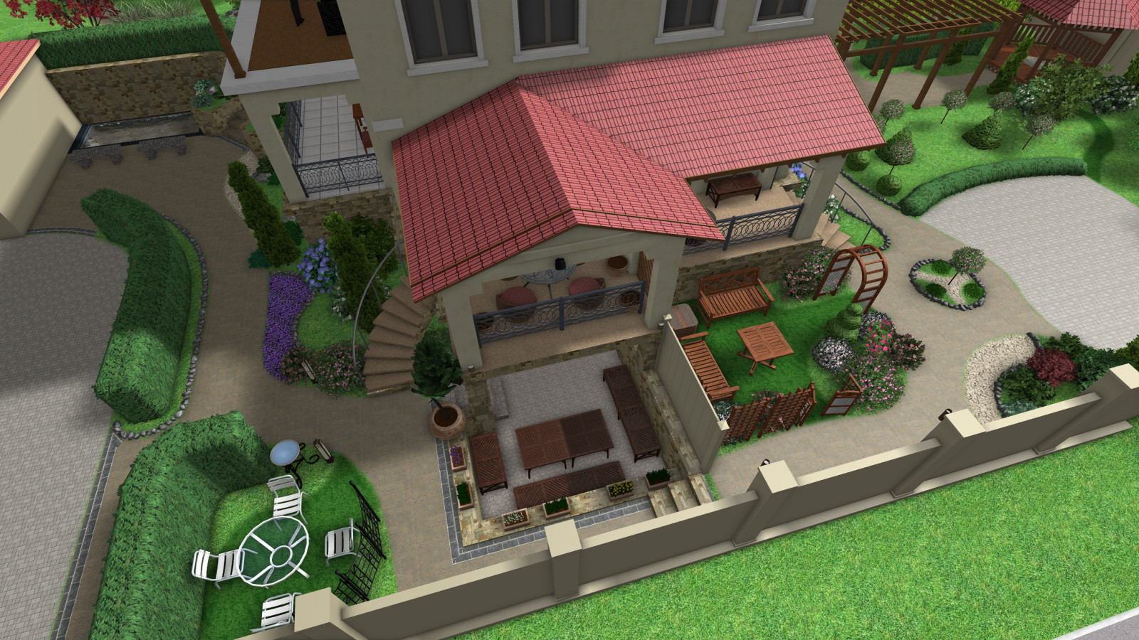 Приусадебная территория минигостинницы