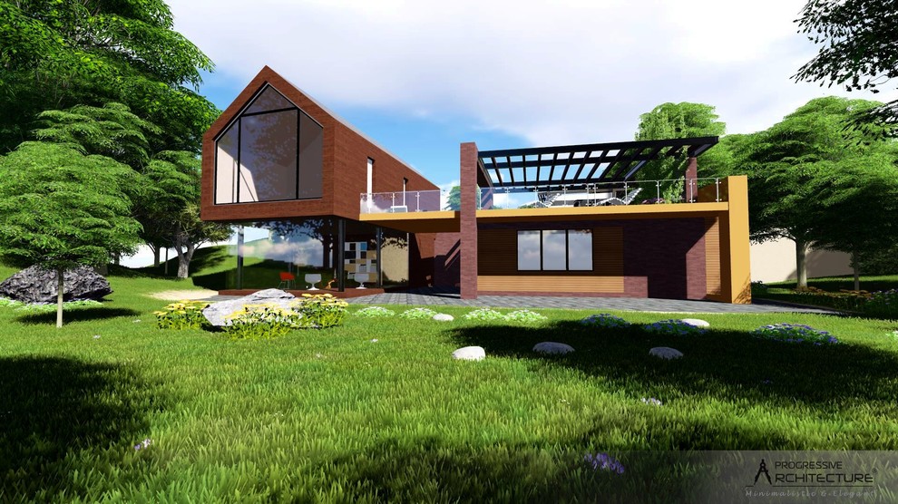 Современный стильный летний дом