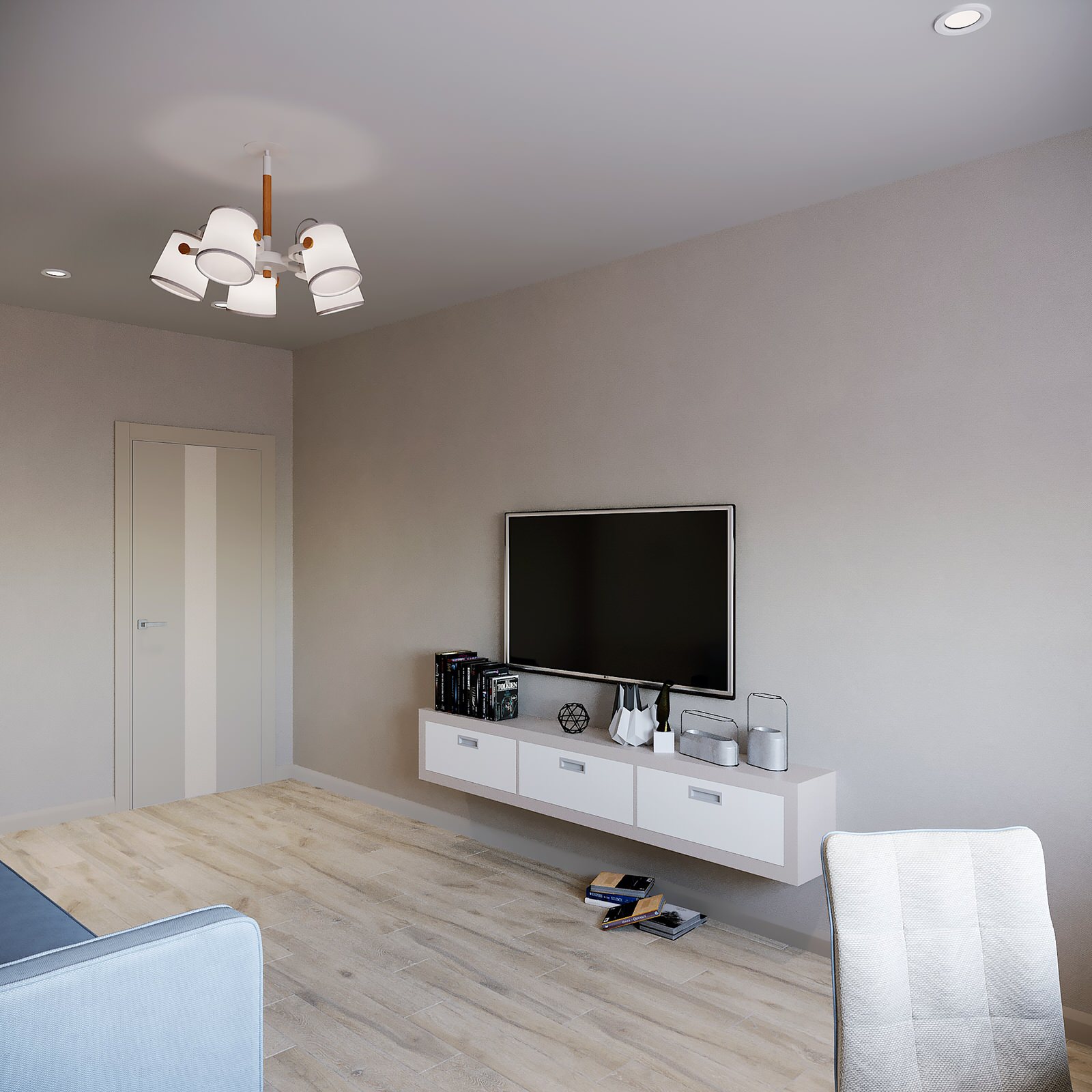 Спальня для мальчика в светлых тонах