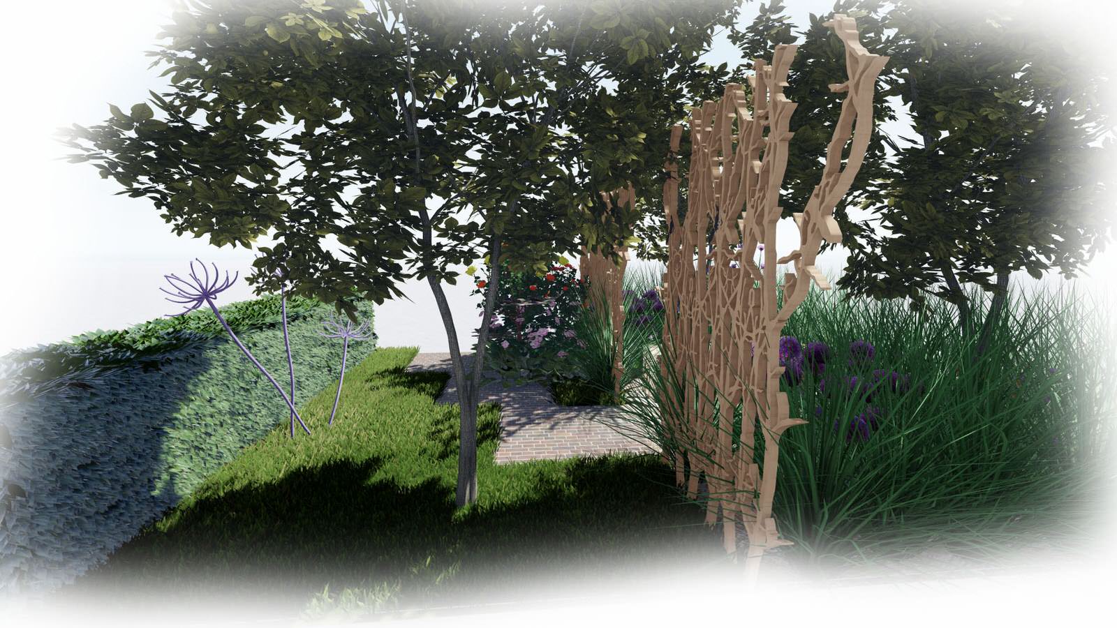 Выставочный сад "Контраст времен"