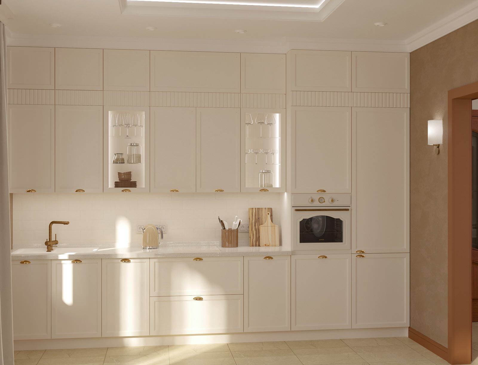 Интерьер гостиной загородного дома