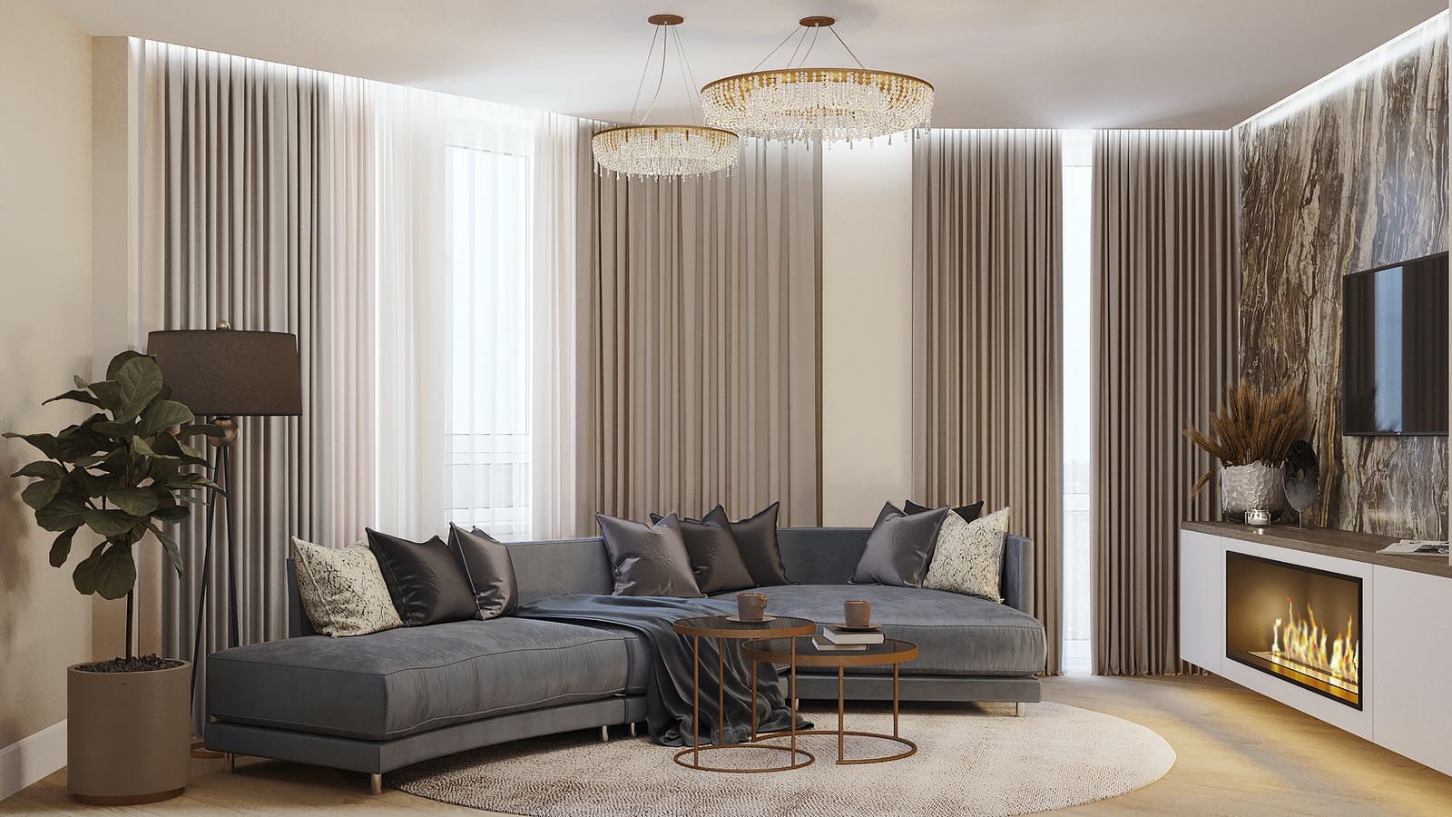 Стильная квартира с элементами современной классики