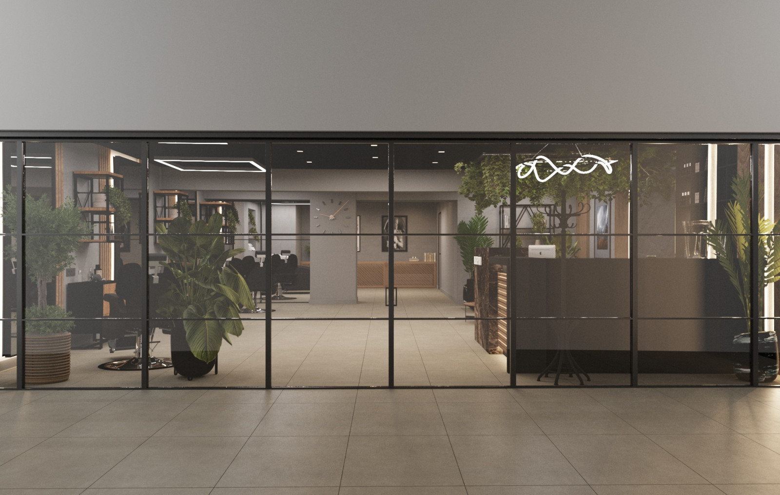 Обложка проекта: Дизайн- проект коммерческого пространства  барбершоп.