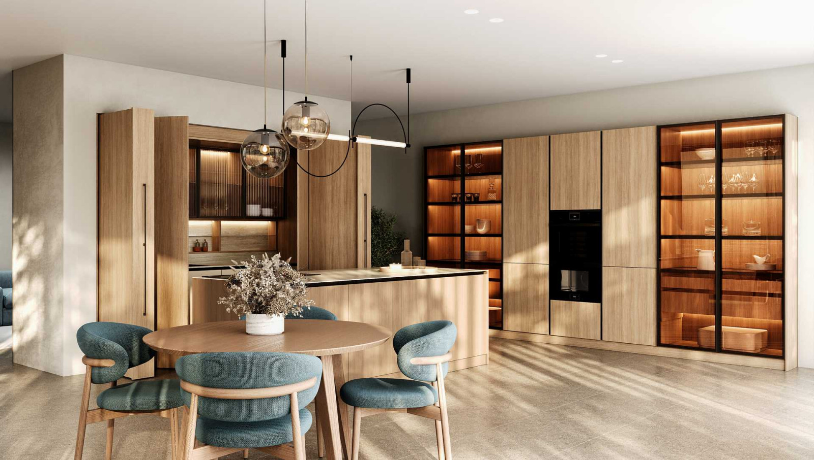 Обложка проекта: Скрытая кухня в стиле джапанди