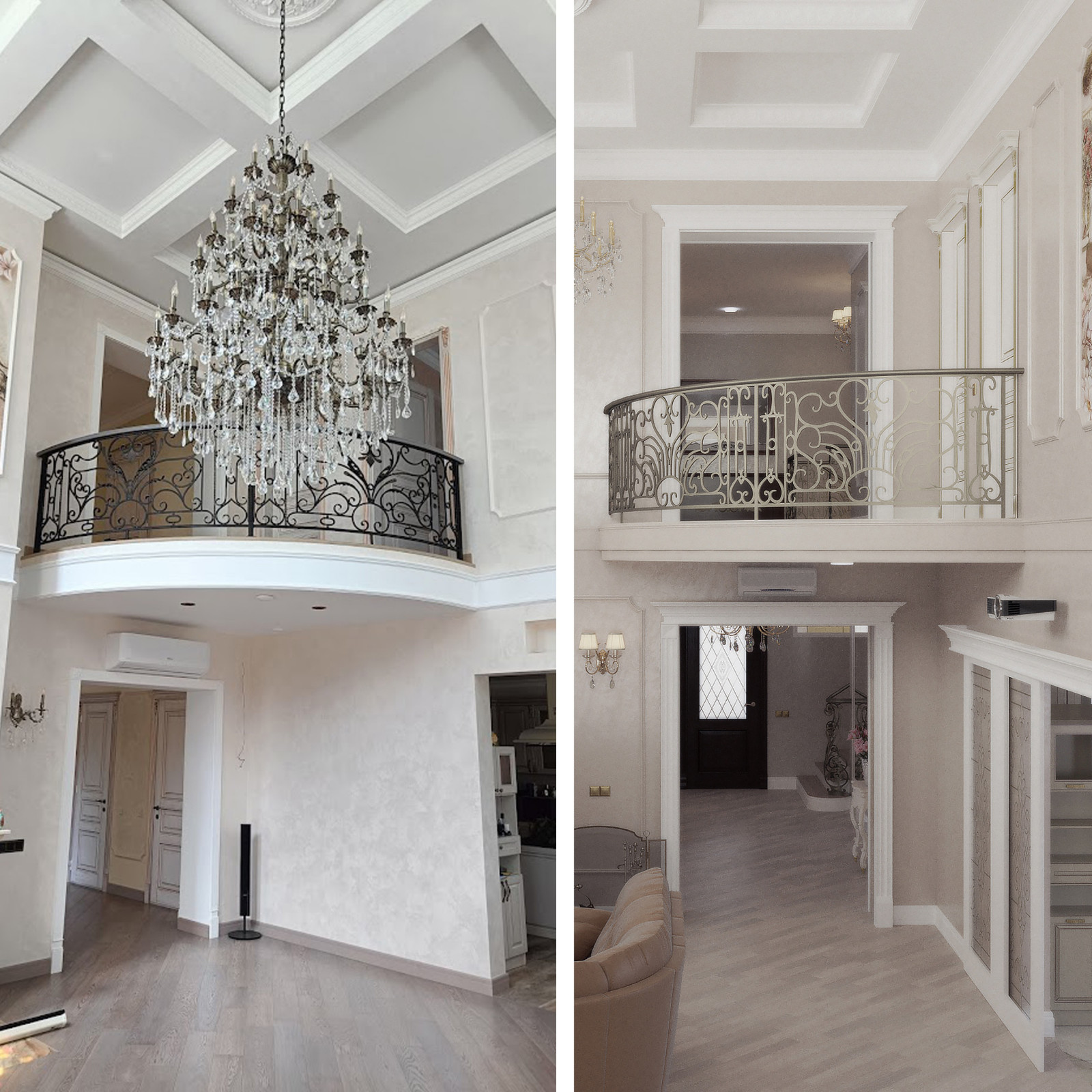 Визуализация и реализация проекта коттеджа в классическом стиле