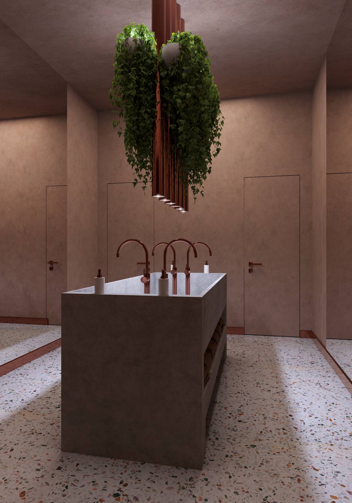 Interior visualisation of cafe and restaurant Villa Forli