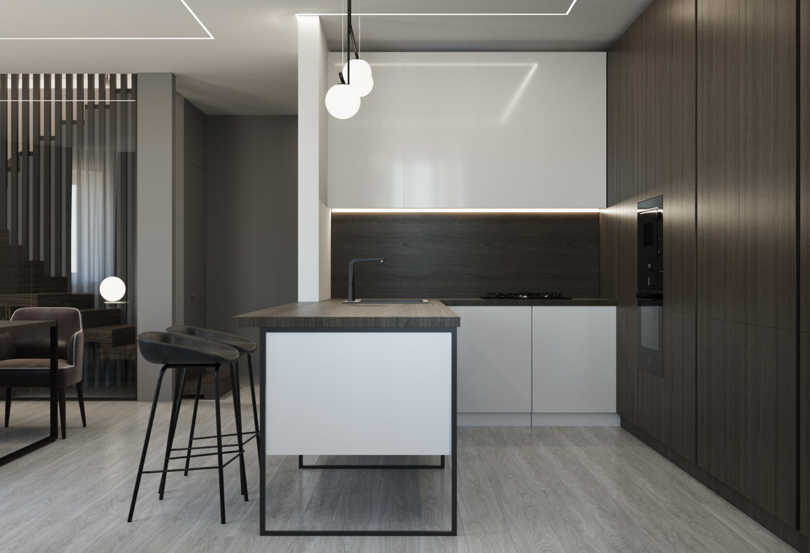 Дизайн проект 3-х этажной квартиры в г. Железногорск