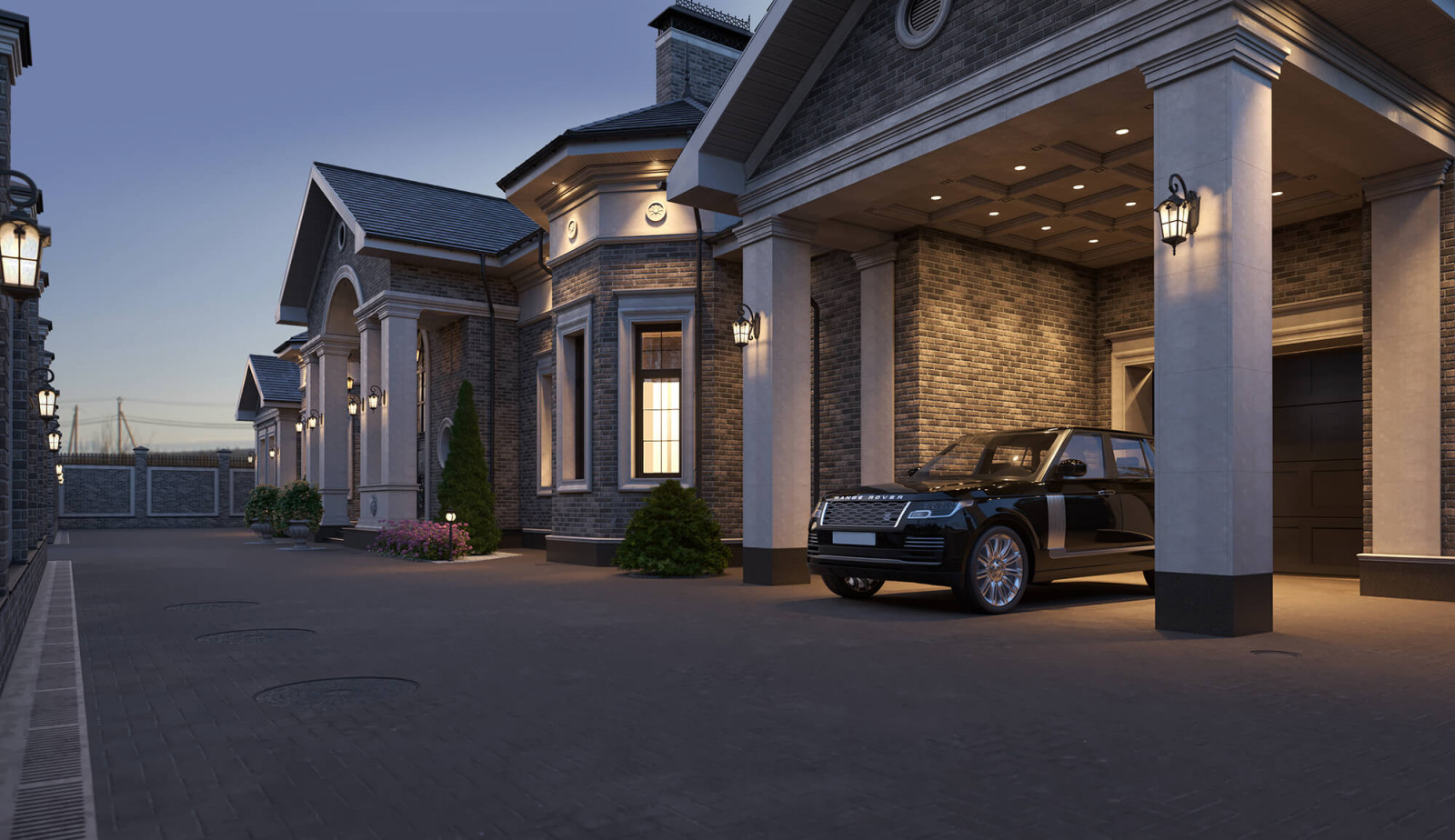 Архитектурный проект одноэтажного жилого дома площадью 400 кв.м.