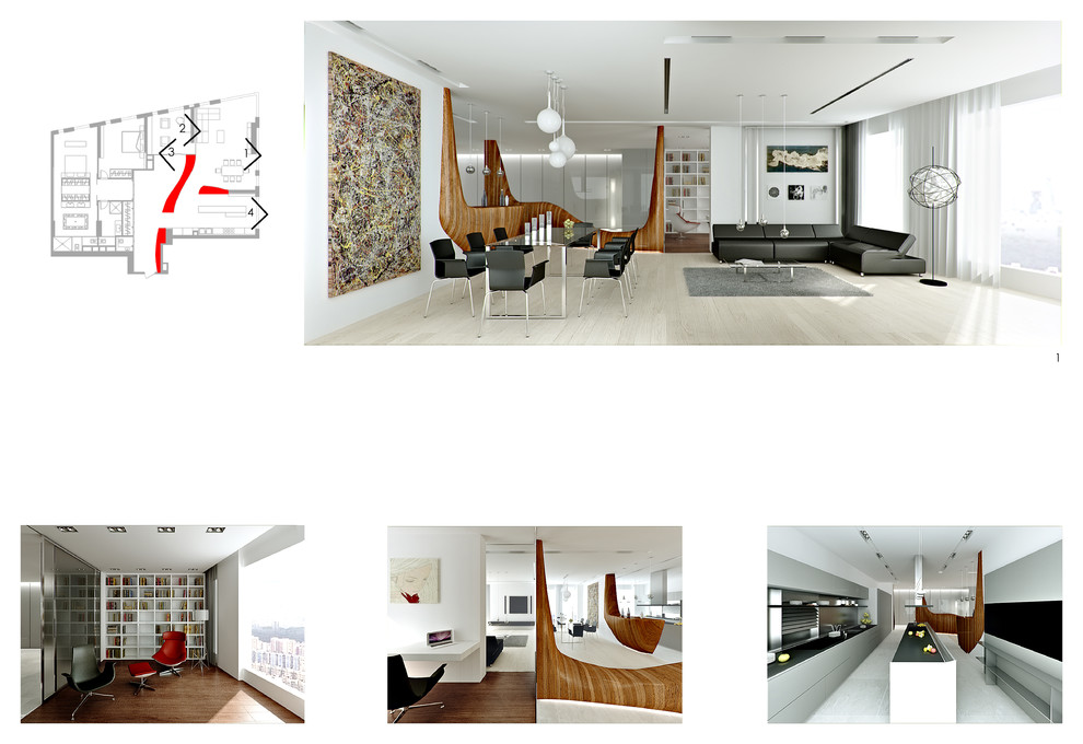 Проект квартиры в ЖК Мосфильмовский