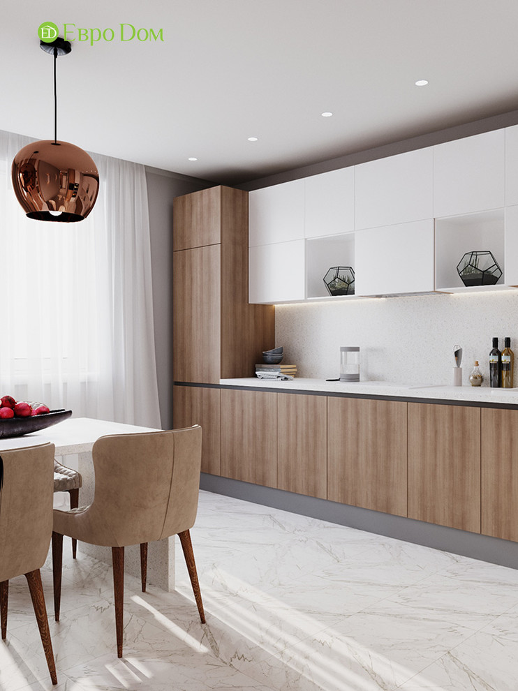 Дизайн интерьера 2-комнатной квартиры 63 кв. м в современном стиле