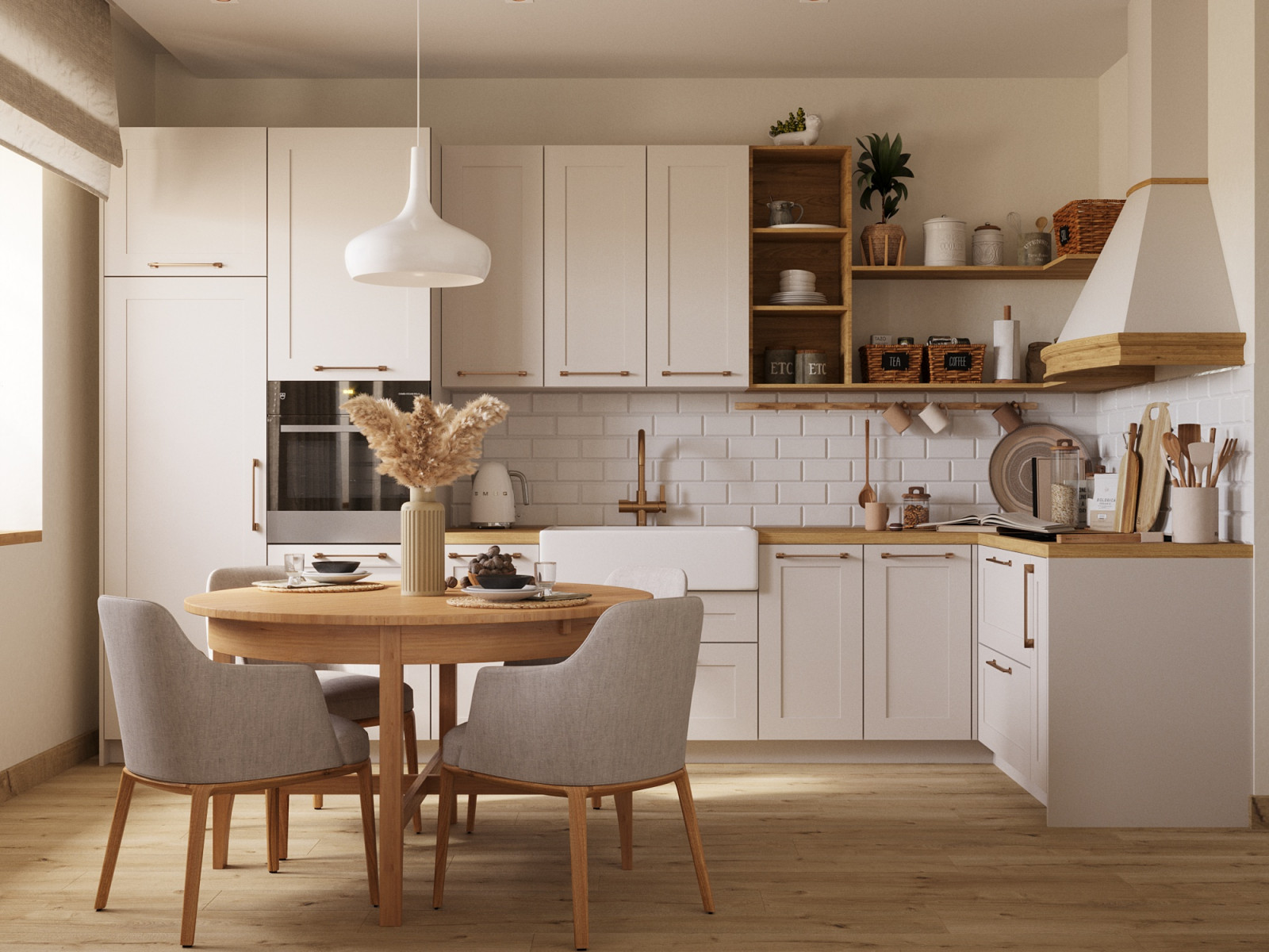 Scandi, кухня-гостиная