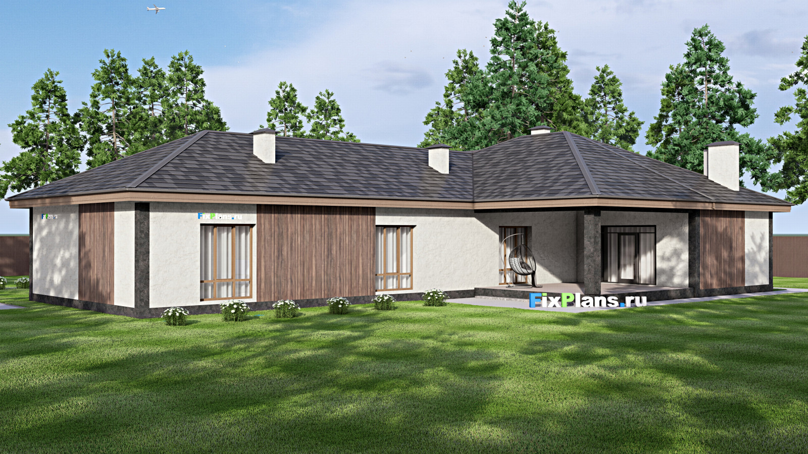 Проект одноэтажного дома 20х26м S302м2 F-13742