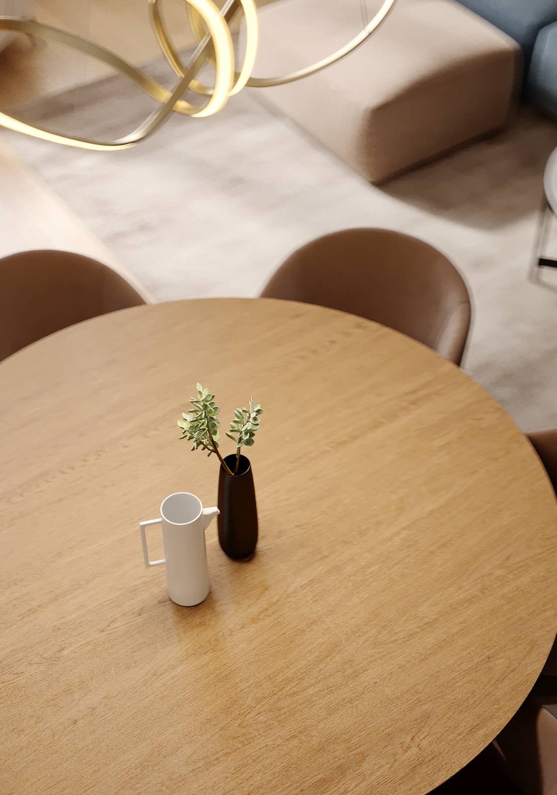 Дизайн кухни-гостиной в таунхаусе в Новосибирске