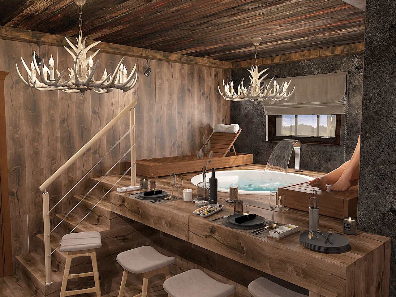 Коттедж. Шале на Волге