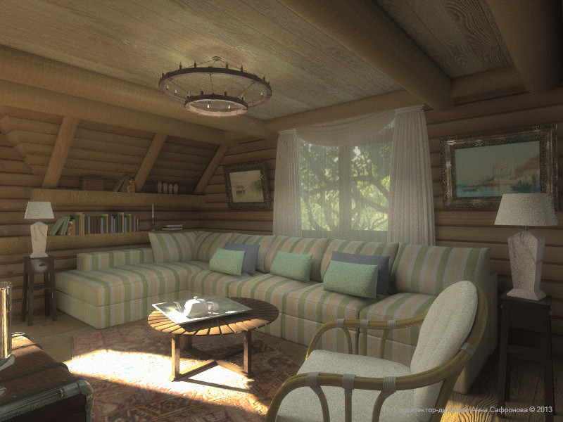 Интерьер загородного дома в Подмосковье