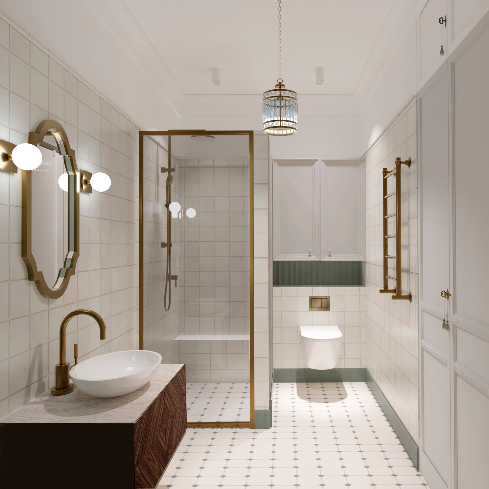 Историческая квартира в Москве, 157 м2