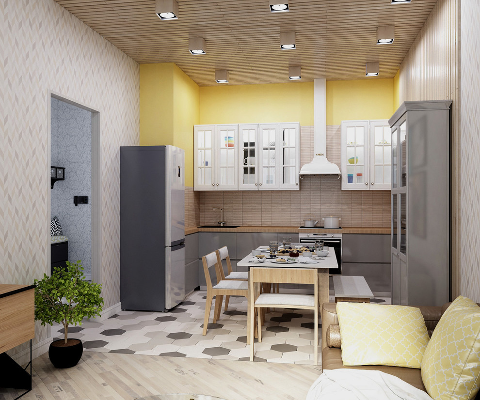 Евродвушка в скандинавском стиле ЖК "Мещерский лес"