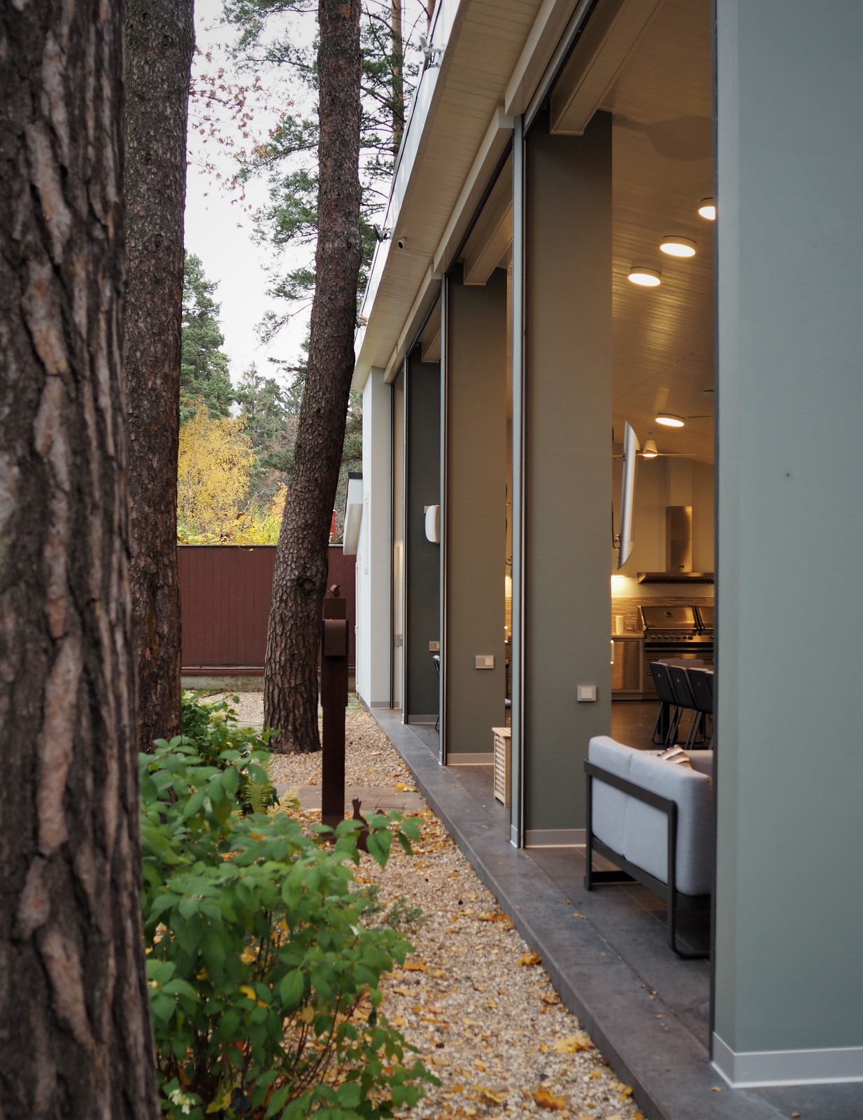 Павильон с летней кухней и домашним кинотеатром