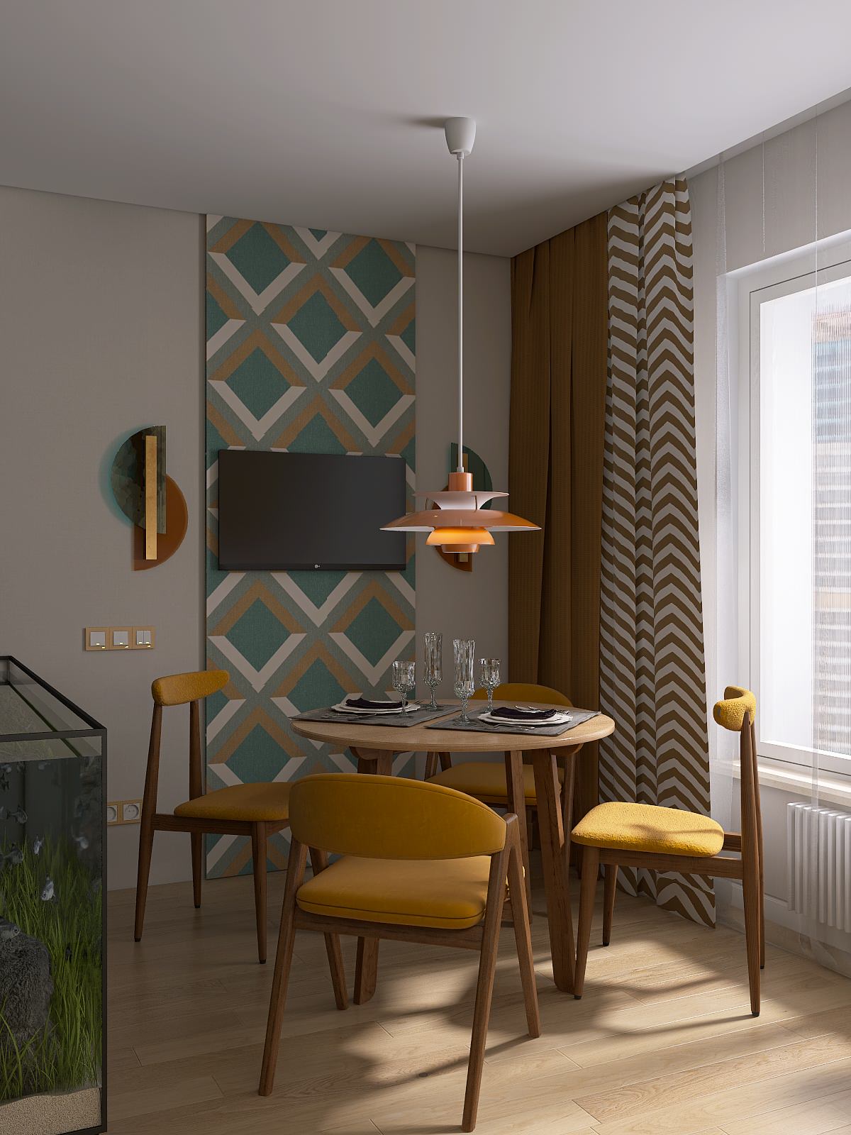 Дизайн-проект квартиры, 45 м2