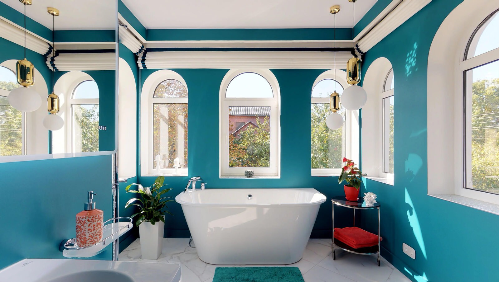 Ванная в зимнем саду