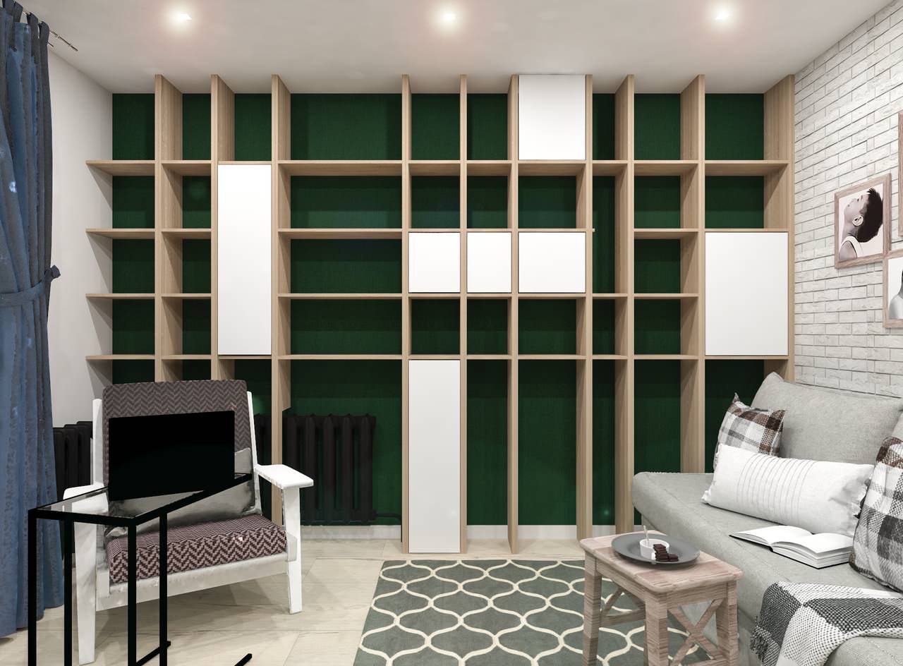 Визуализация кабинетной зоны из проекта