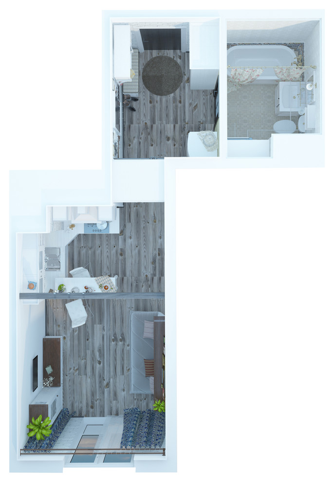 Интерьер Войкова 40 (33.50кв.м.)