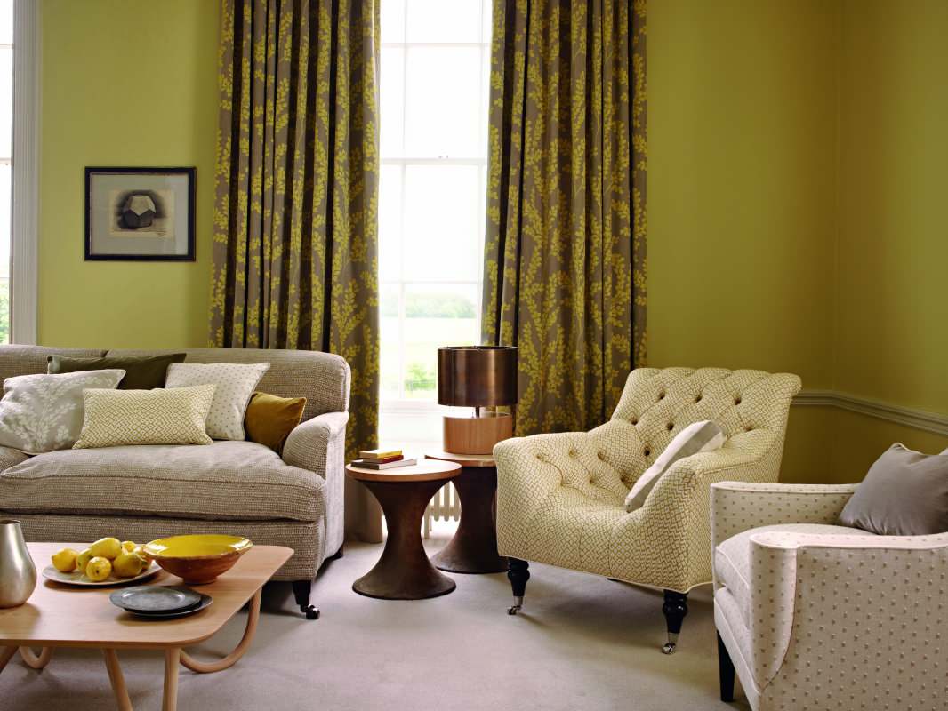 Ткани в готовых интерьерах