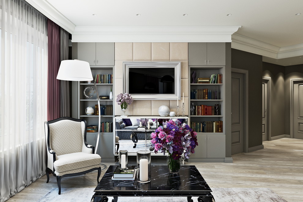 The apartment in a residential complex English Square in Moscow