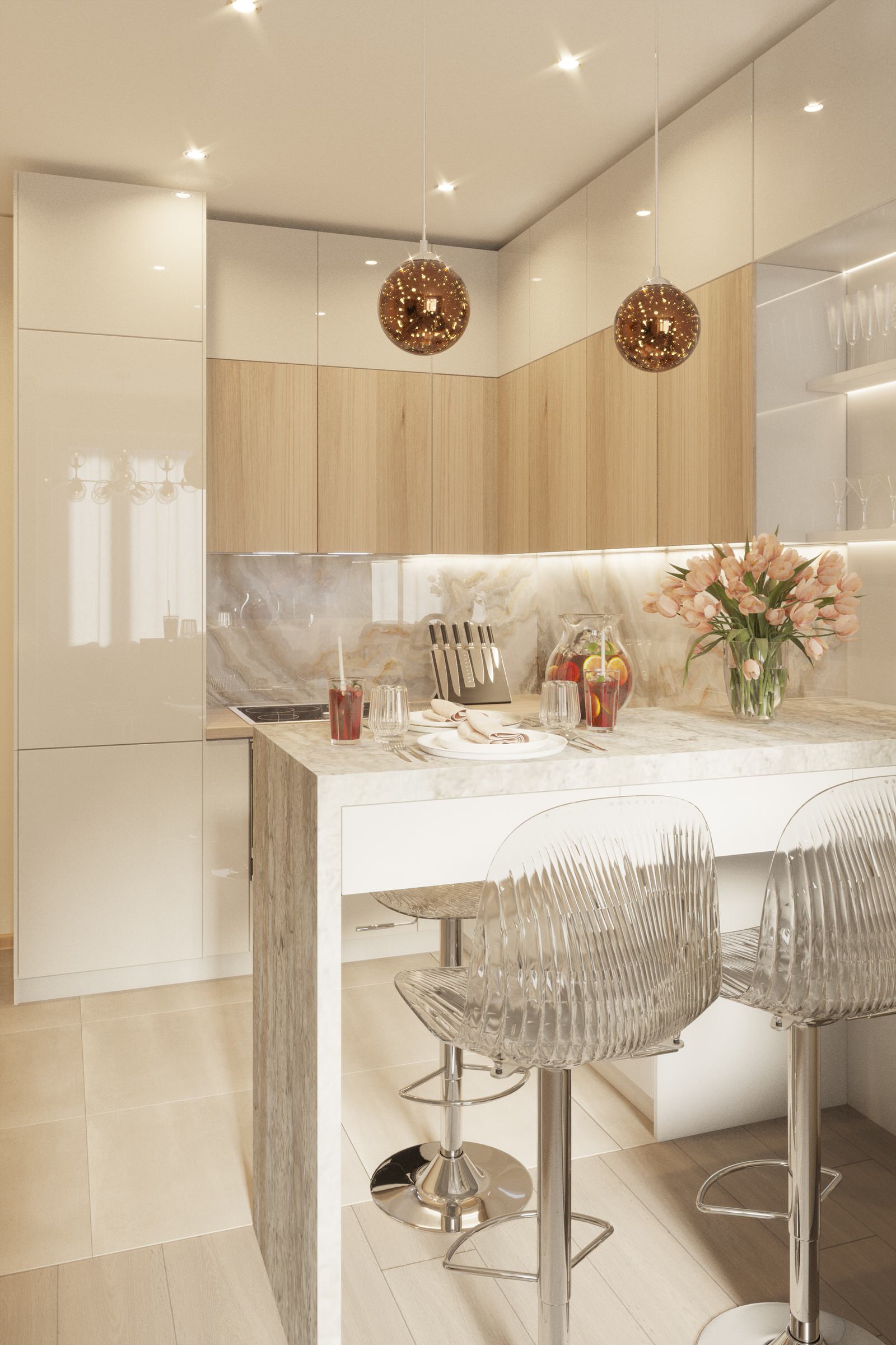 Дизайн двухкомнатной квартиры в ЖК "Среда"