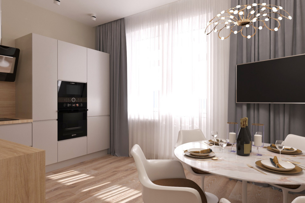 Дизайн проект квартиры в ЖК "Дом у озера" 90кв.м