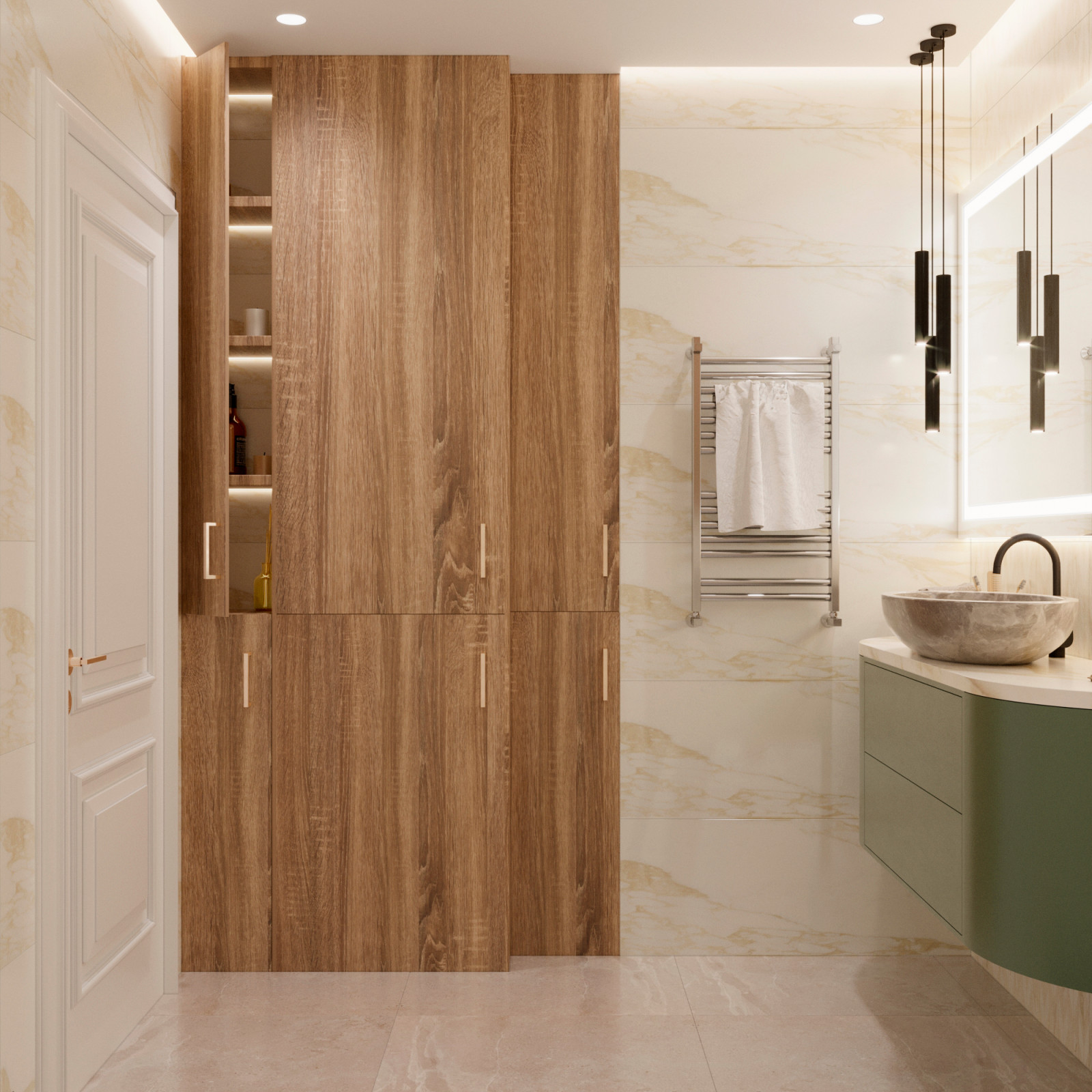 Дизайн проект квартиры 70 м2