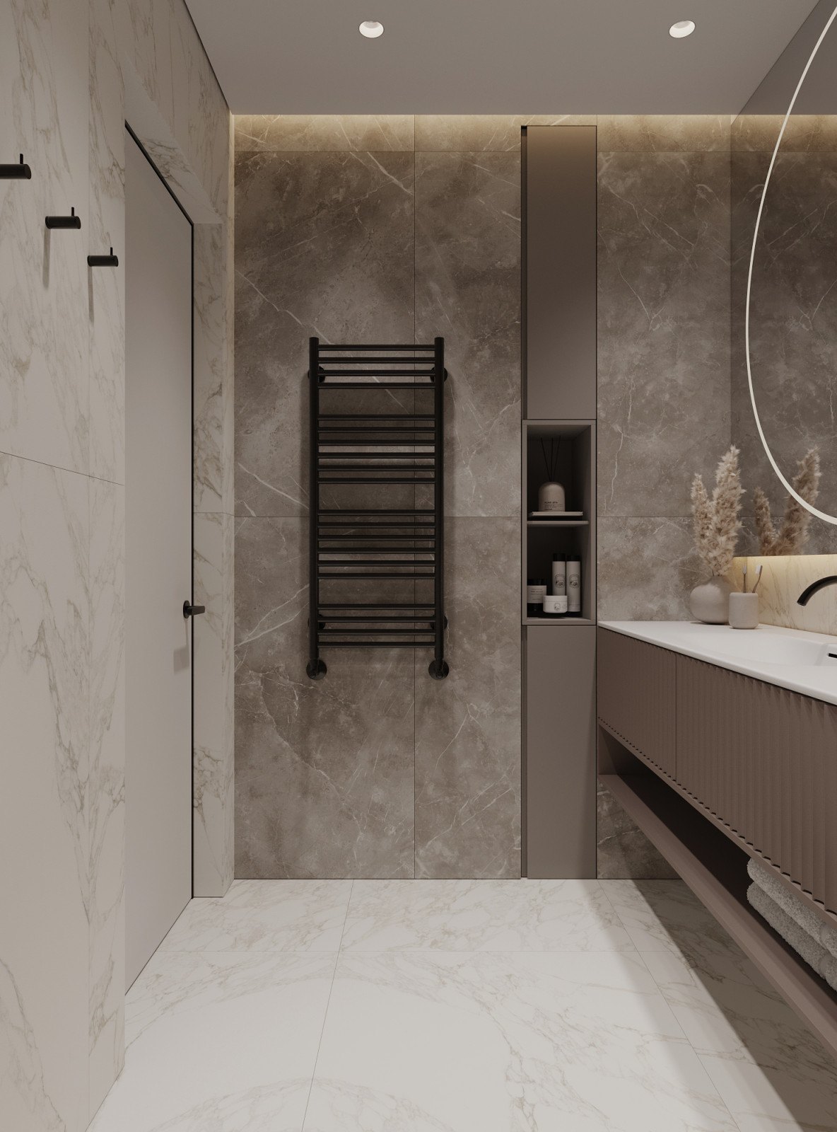 Сокол, 100кв.м. нежный интерьер в бежевых тонах