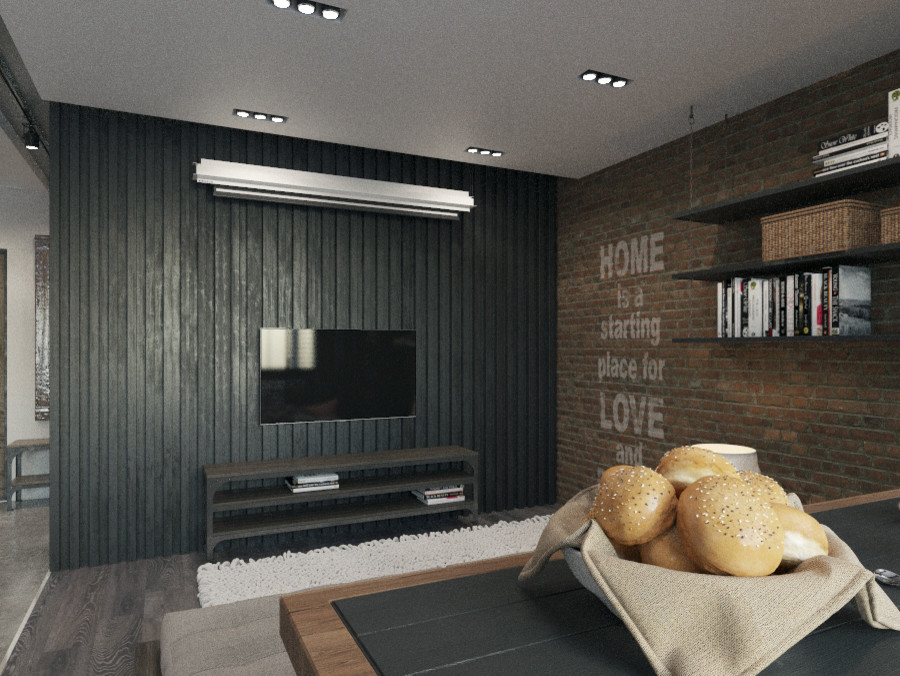 Дизайн-проект квартиры в стиле Loft, Ростов-на-Дону