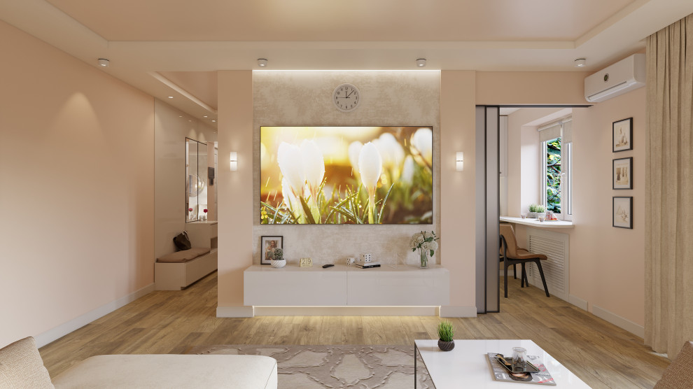 Дизайн двухкомнатной квартиры 44 м2