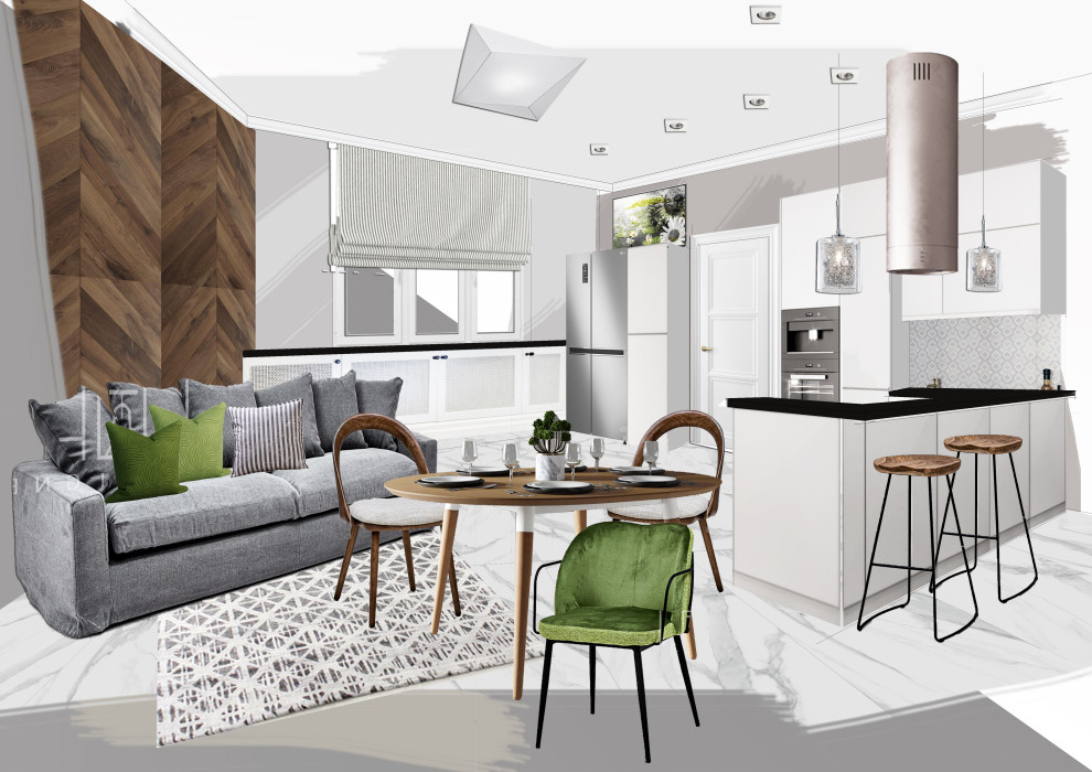 Обложка проекта: Марьино 80,94 кв.м.