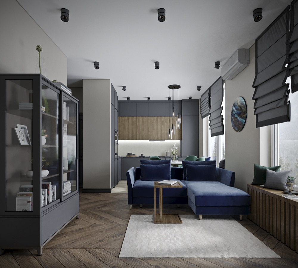 Синий & Зеленый в ЖК "Рассказово парк"