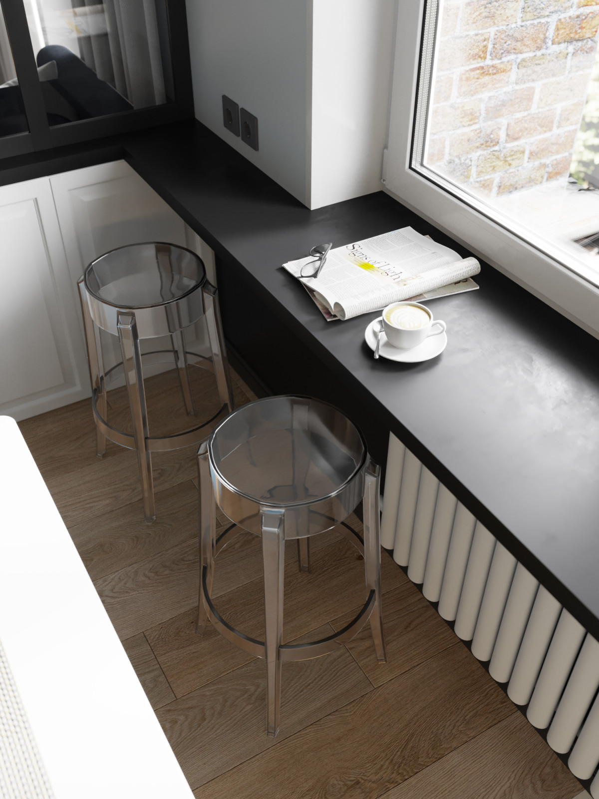 Двухкомнатная квартира 55 м.кв.