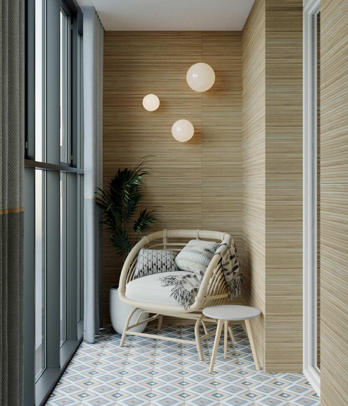 Яркая квартира 74 метра в ПетроглифПарке