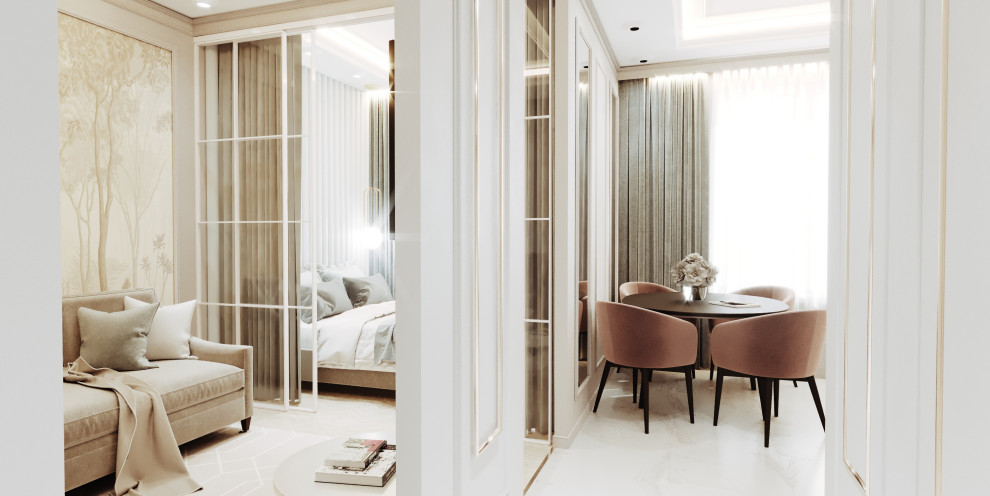 Проект маленькой квартиры 40 кв.м. ЖК Level Амурская