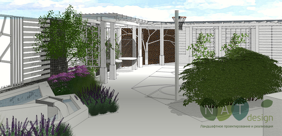 Маленький сад для активной семьи