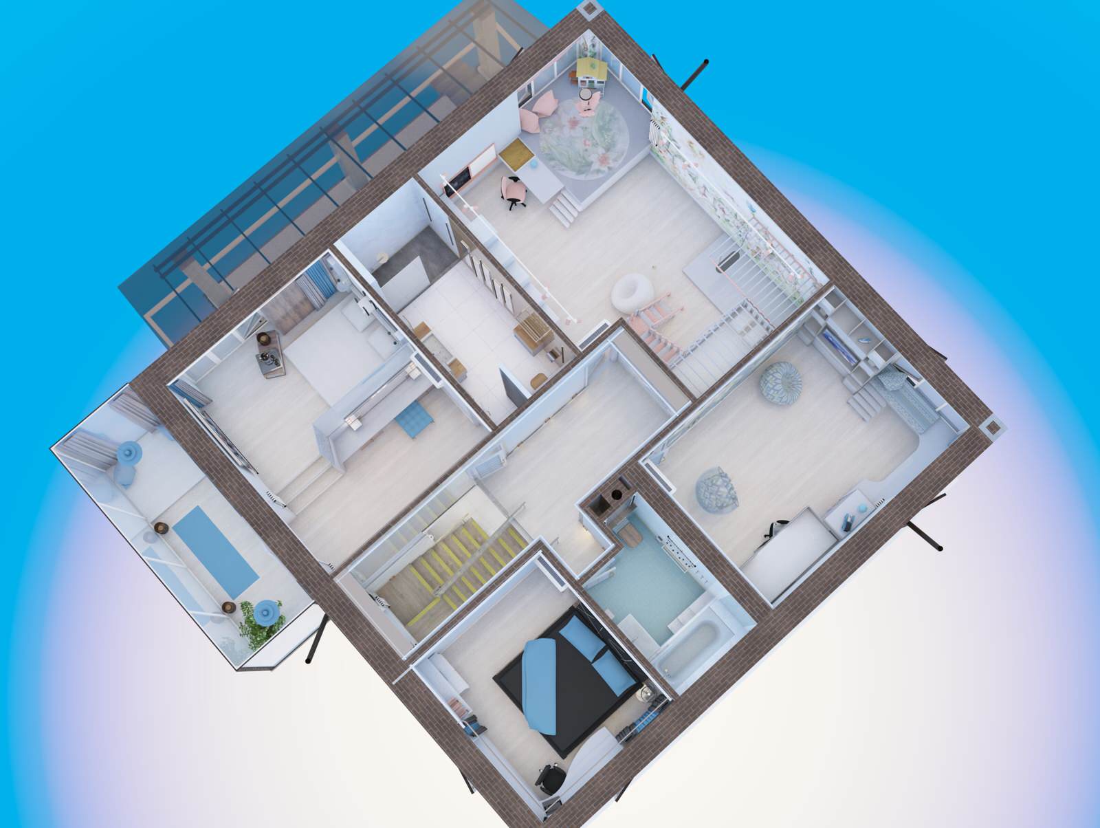 Дизайн проект: Дом мечты в Новом Царицыно, 2020 г.