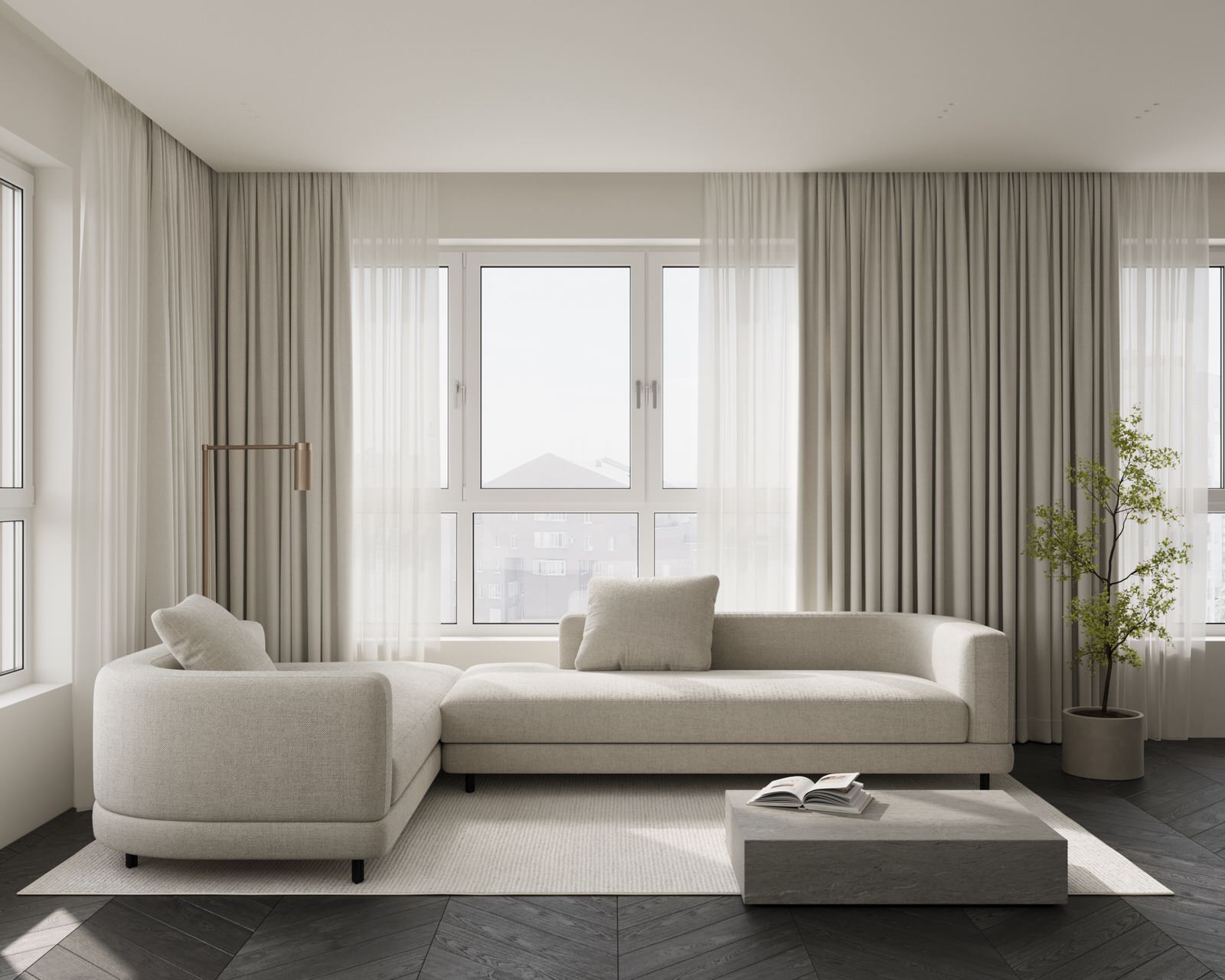 Обложка проекта: На Комсомольском, 65 м2