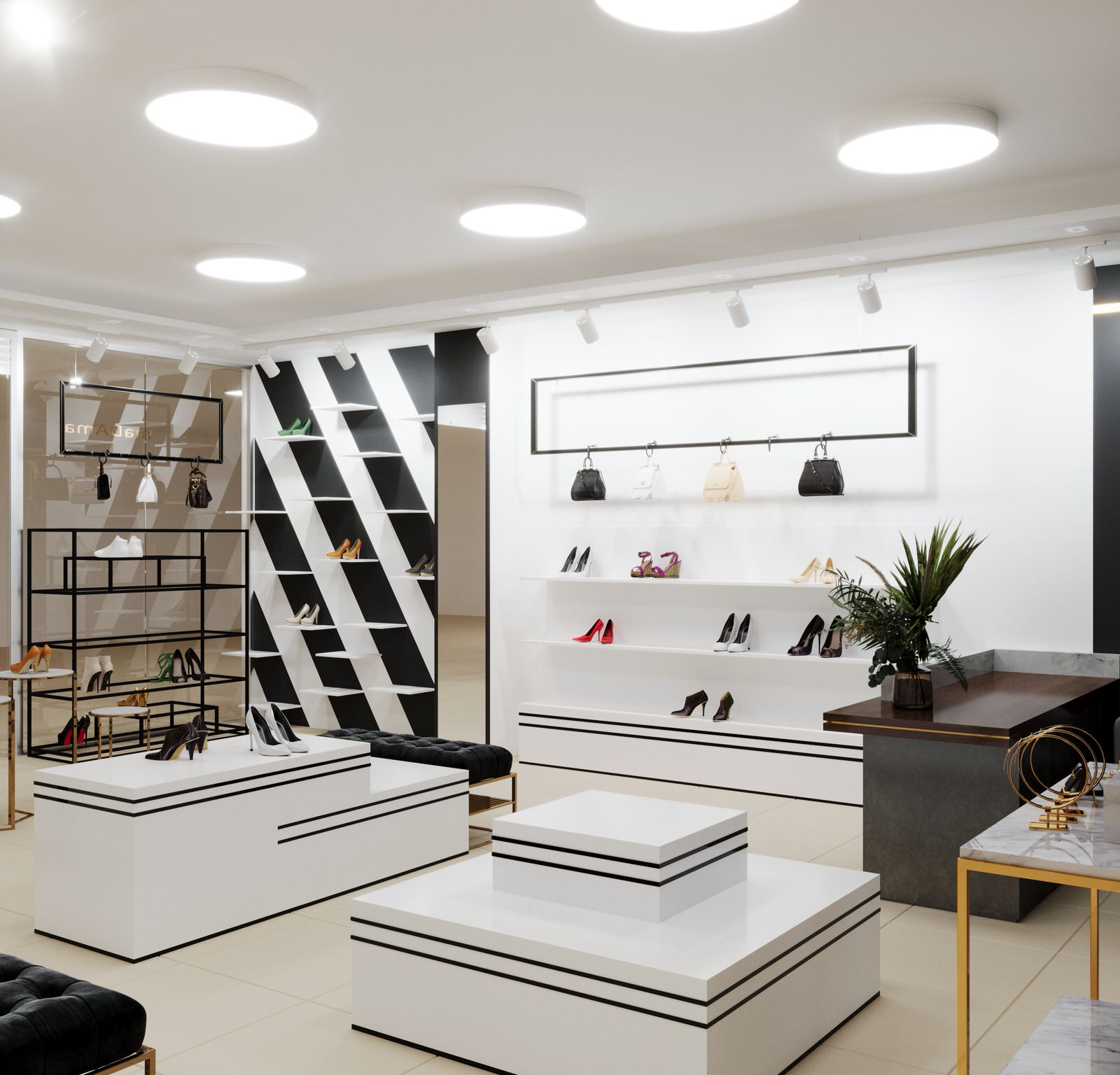 Обложка проекта: Торговый зал. Магазин обуви и аксессуаров. г. Санкт-Петербург, ТК Космос. 2024 г