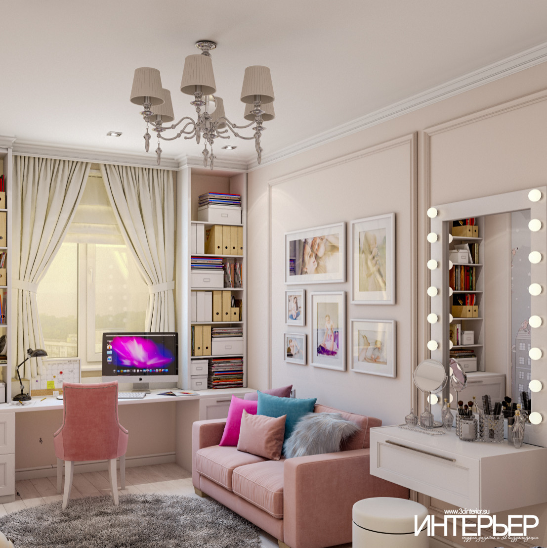 Дизайн-проект детских комнат в квартире г.Кисловодск