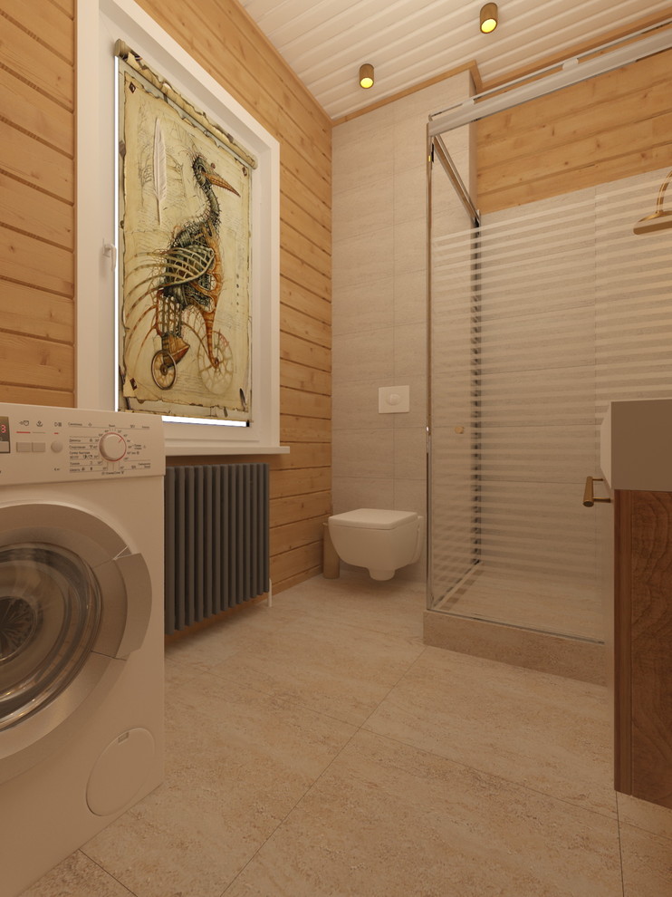 Проект интерьера деревянного дома в Новосибирске